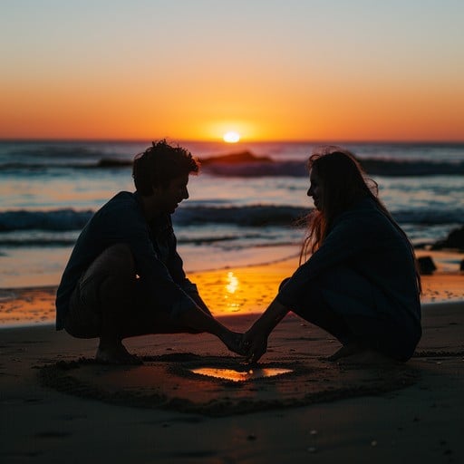 sunset-beach-romance-stockcake